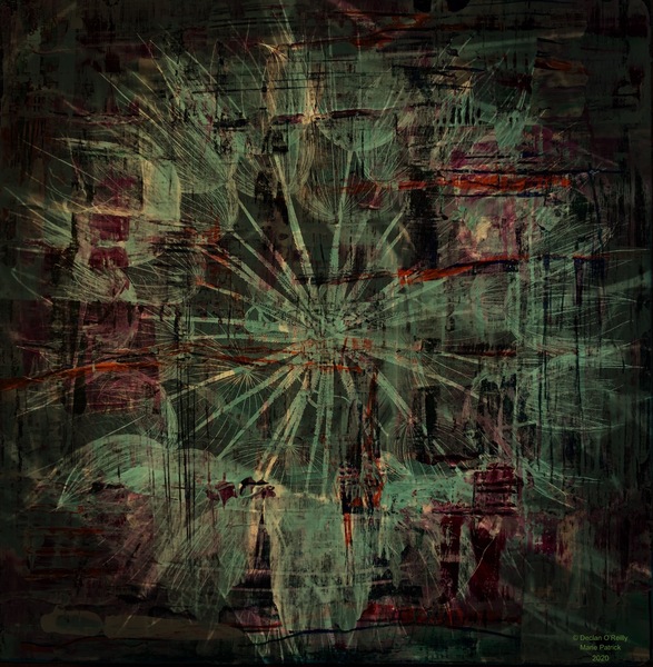 Green Dandelion Print