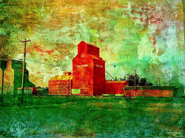 Red Nanton Elevator Print