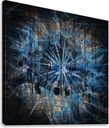 Blue Dandelion Canvas Print