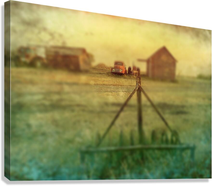 Blurry Red Canvas Print