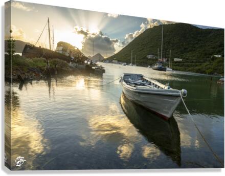 Sopers Skiff at Sunset  Canvas Print