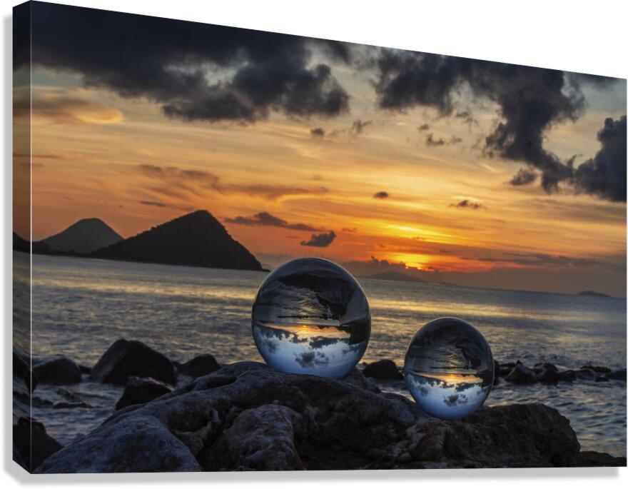 Crystal Ball Sunset  Canvas Print