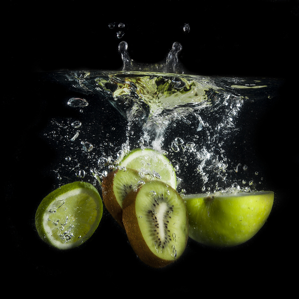 Green Splash Print