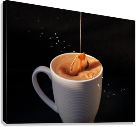 Tea Bag Dunk Canvas Print