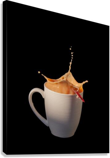 Tea Splash Canvas Print