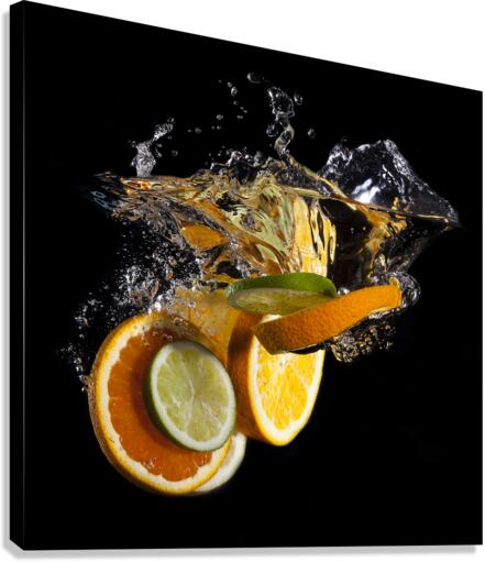 Citrus Splash Canvas Print