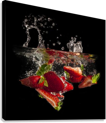 Strawberry Splash Canvas Print