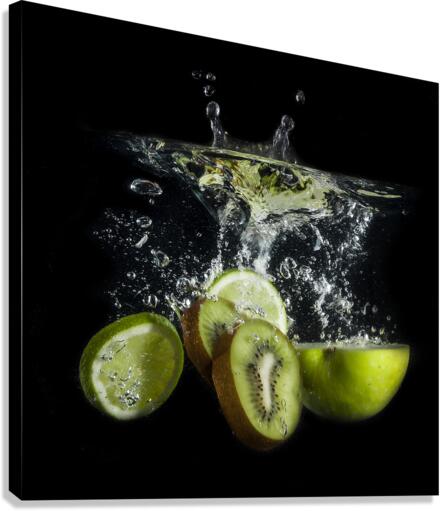 Green Splash Canvas Print