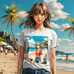 girl with t-shirt