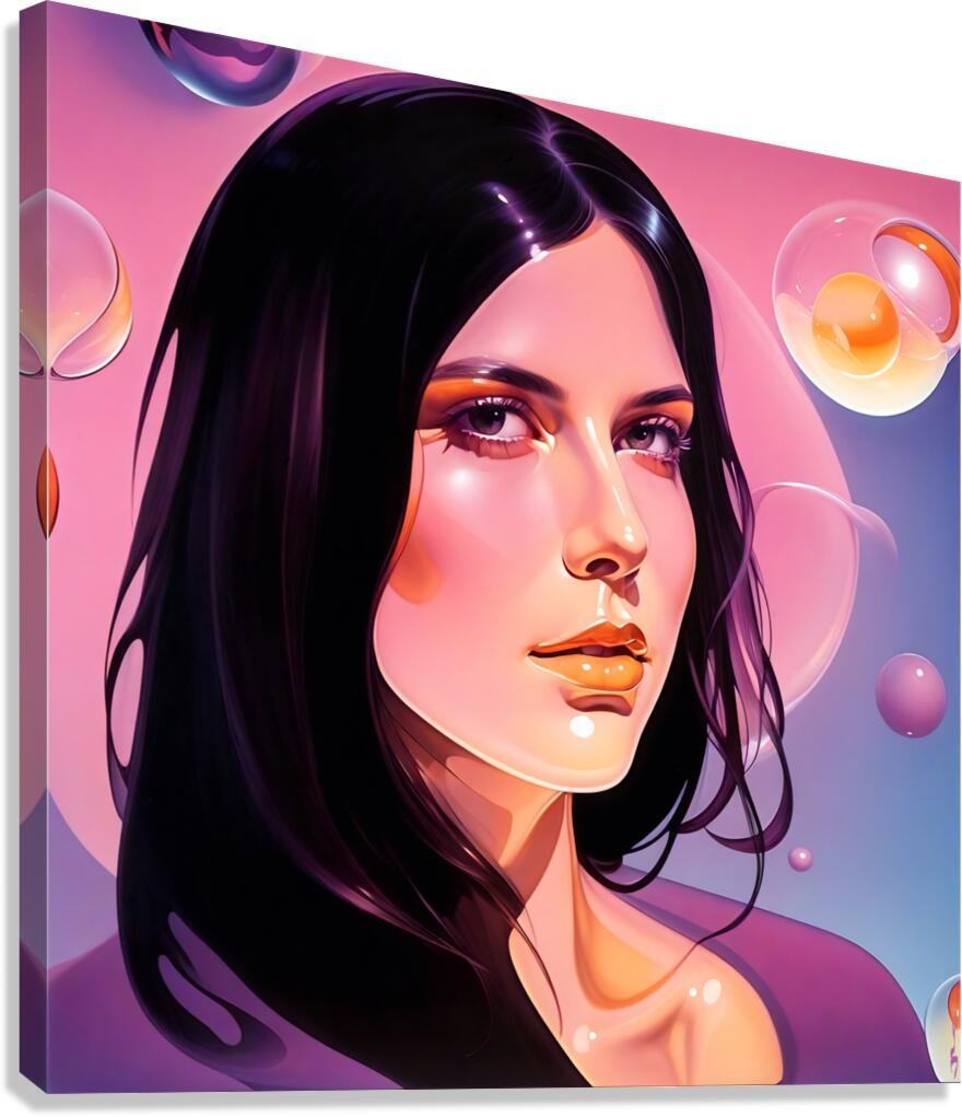 CRYSTAL MONA Canvas Print