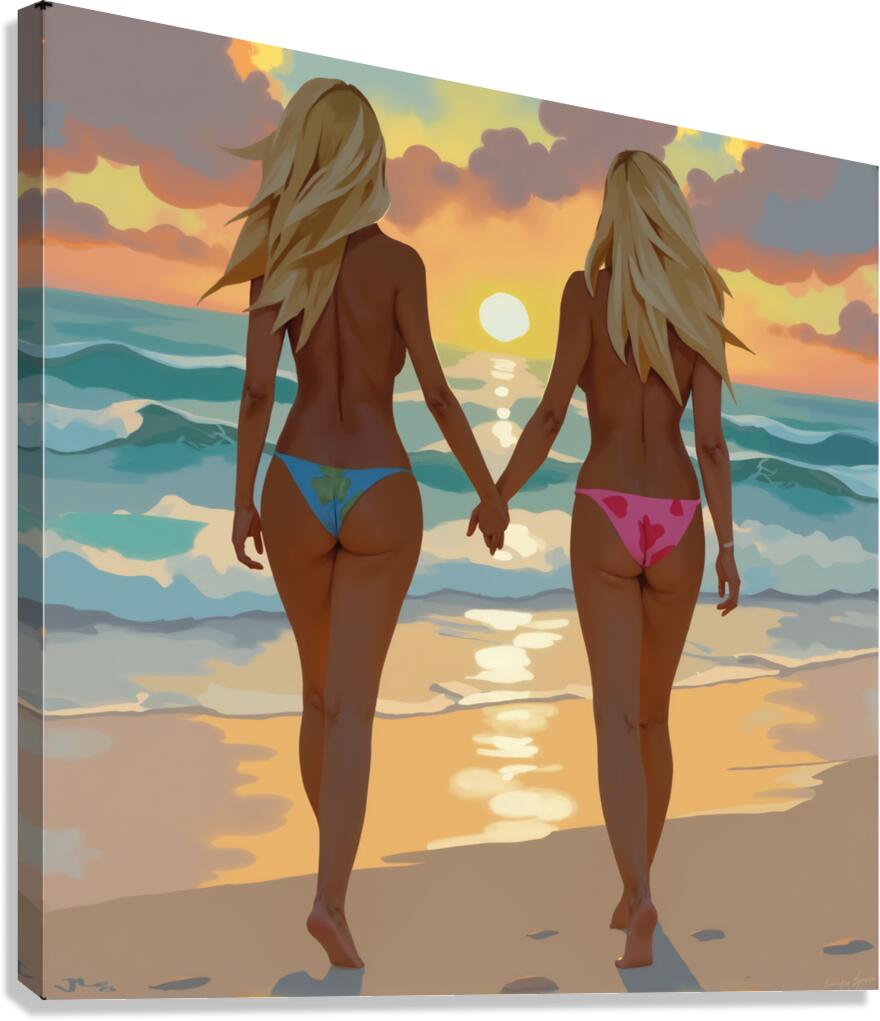 PINK BEACH Canvas Print