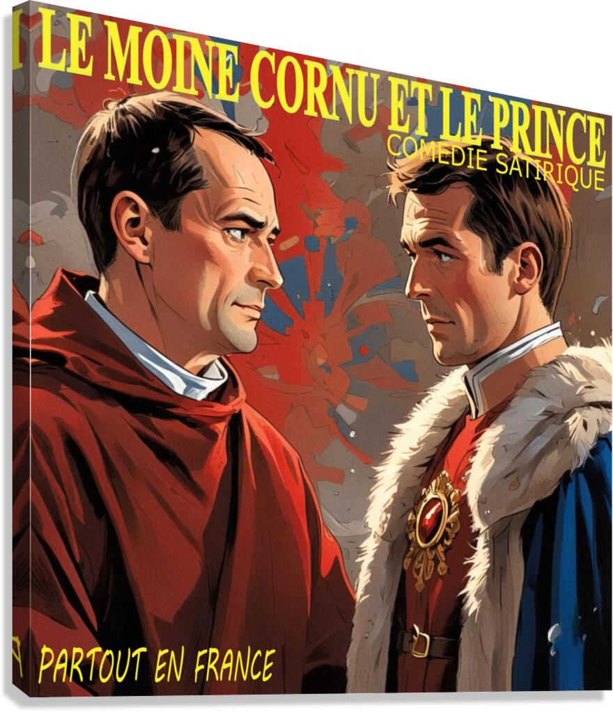 MOINE CORNU Canvas Print