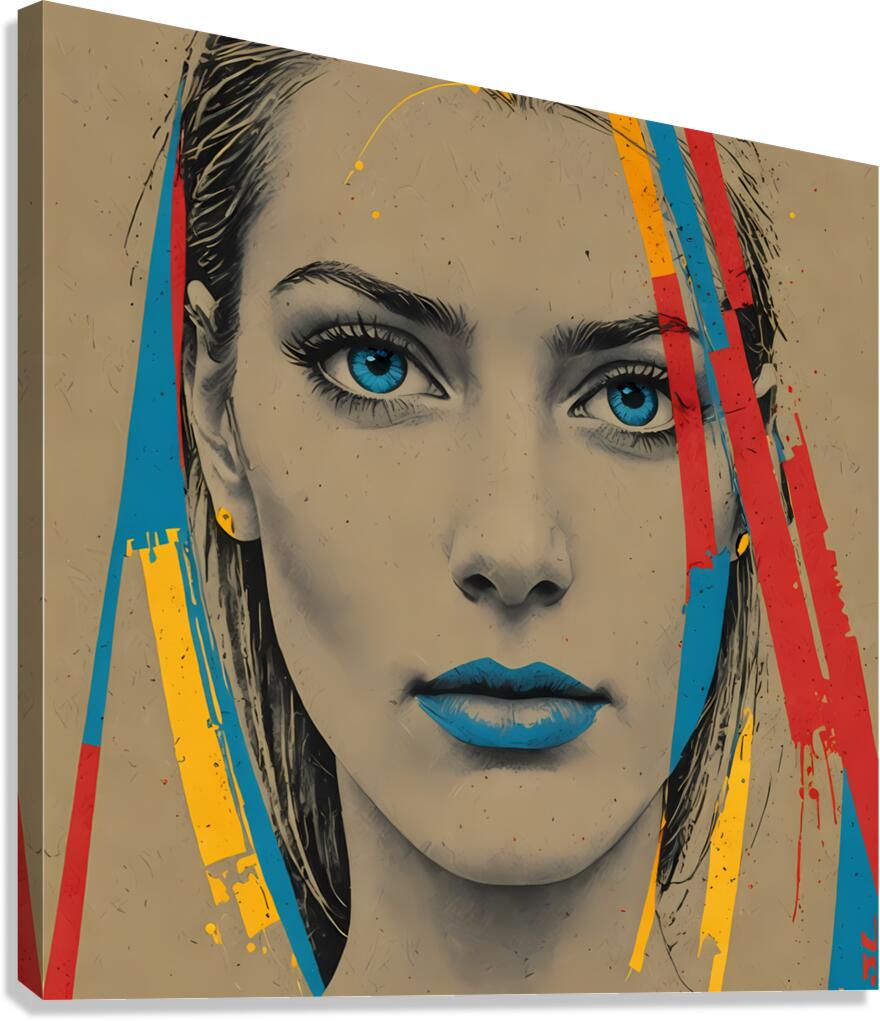 DIVA BLUE Canvas Print