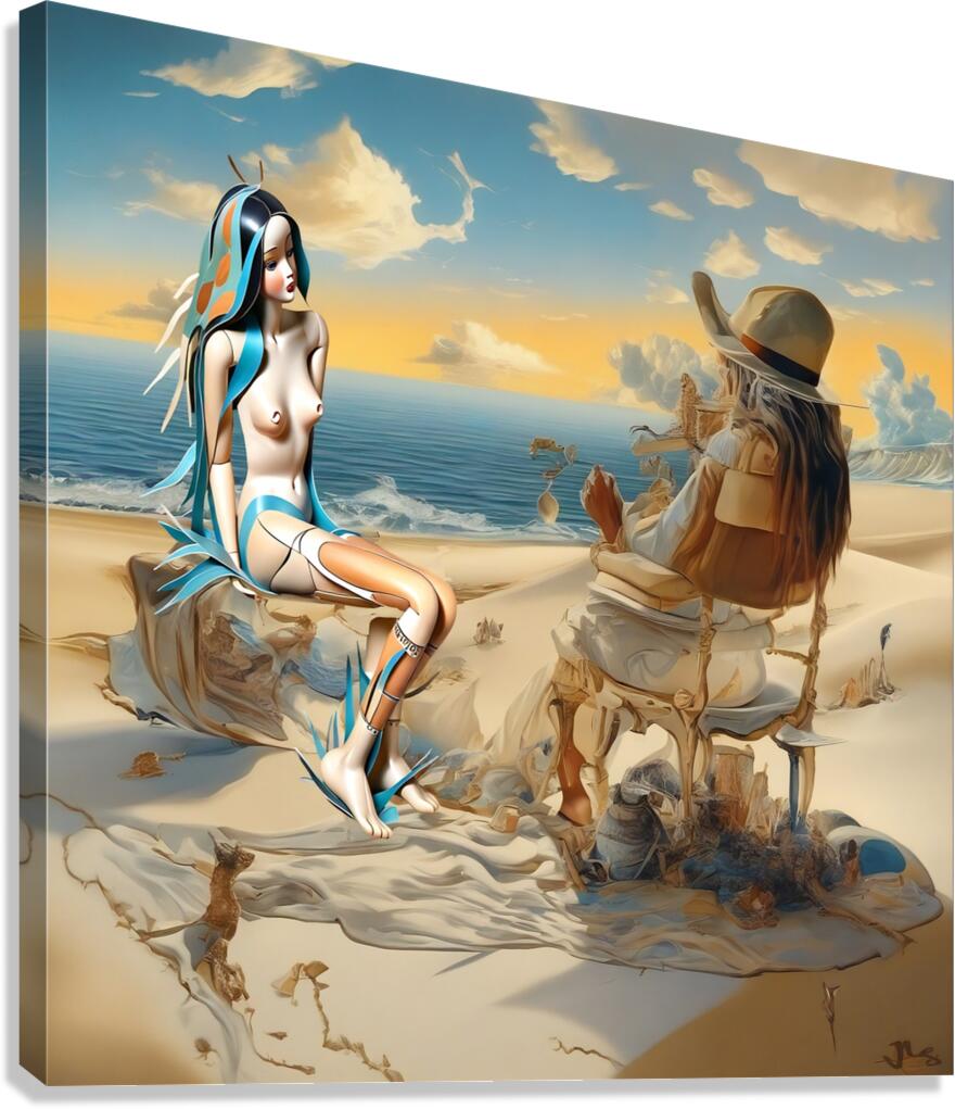 DOLL CHAT Canvas Print