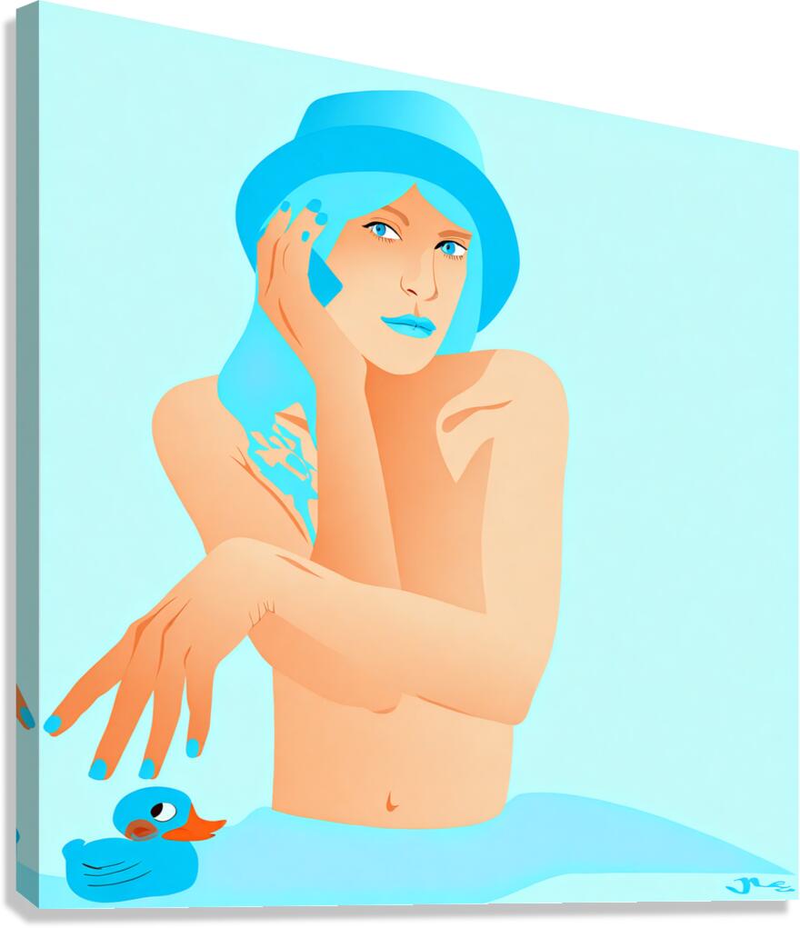 BLUEISH Canvas Print