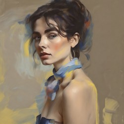 BLUE SCARF