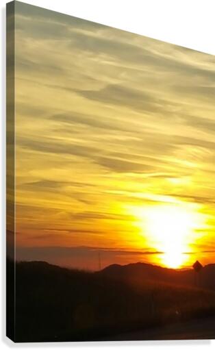Vanishing Sun Canvas Print