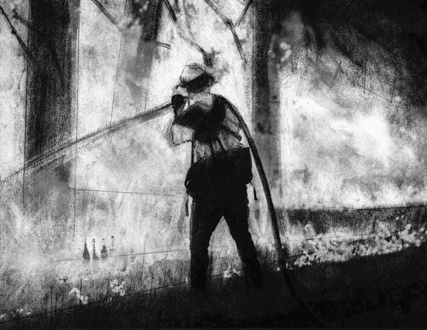 Fighting Wildfire Print