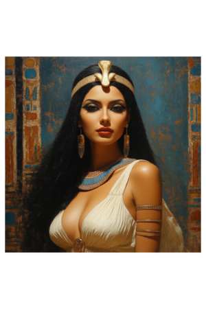 Crowned in Gold – Modern Queen of the Nile