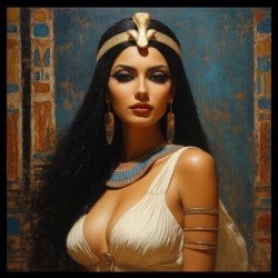 Crowned in Gold – Modern Queen of the Nile