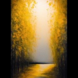 Golden Passage – Whispering Trees of Light