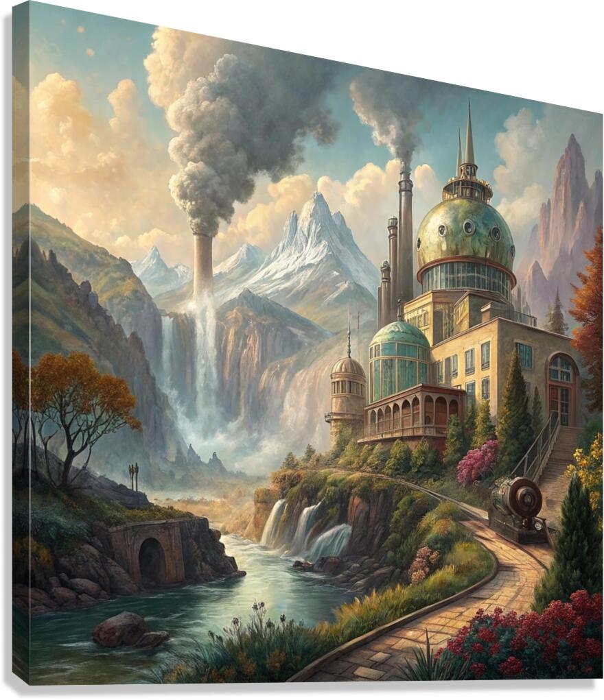 Floral Factories Canvas Print