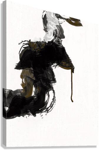 DANCING BRUSHSTROKE 1 Canvas Print