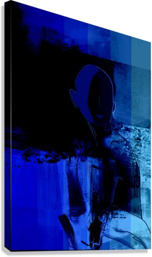 BLUE COLLETTE Canvas Print