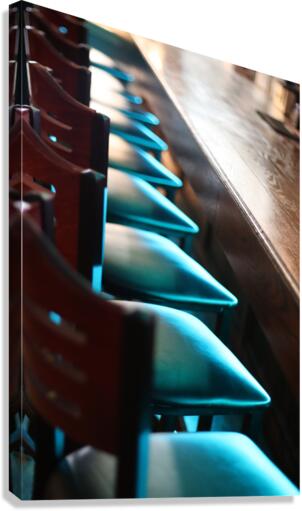 Bar Stools Canvas Print