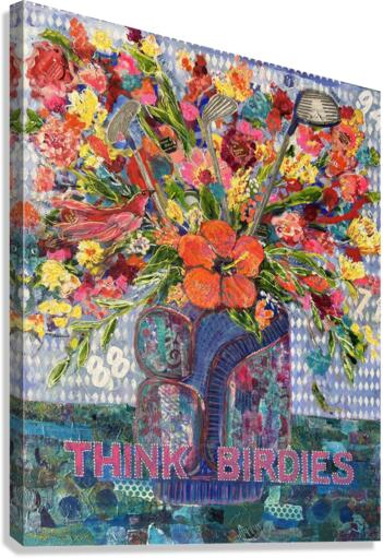 THINK BIRDIES Canvas Print