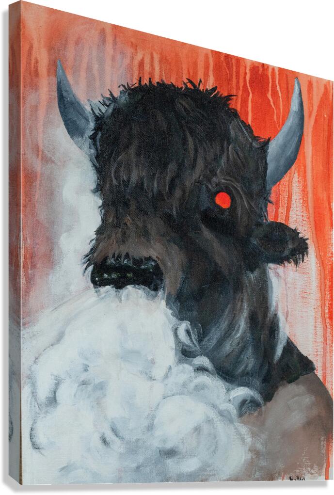 Buffalo Man Canvas Print