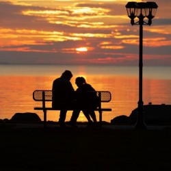 Sunset Love Silhouette