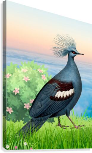 Blue Bird Canvas Print