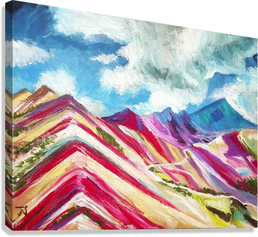 Rainbow Mountains Canvas Print