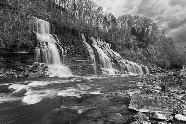 Winter at Twin Falls Print