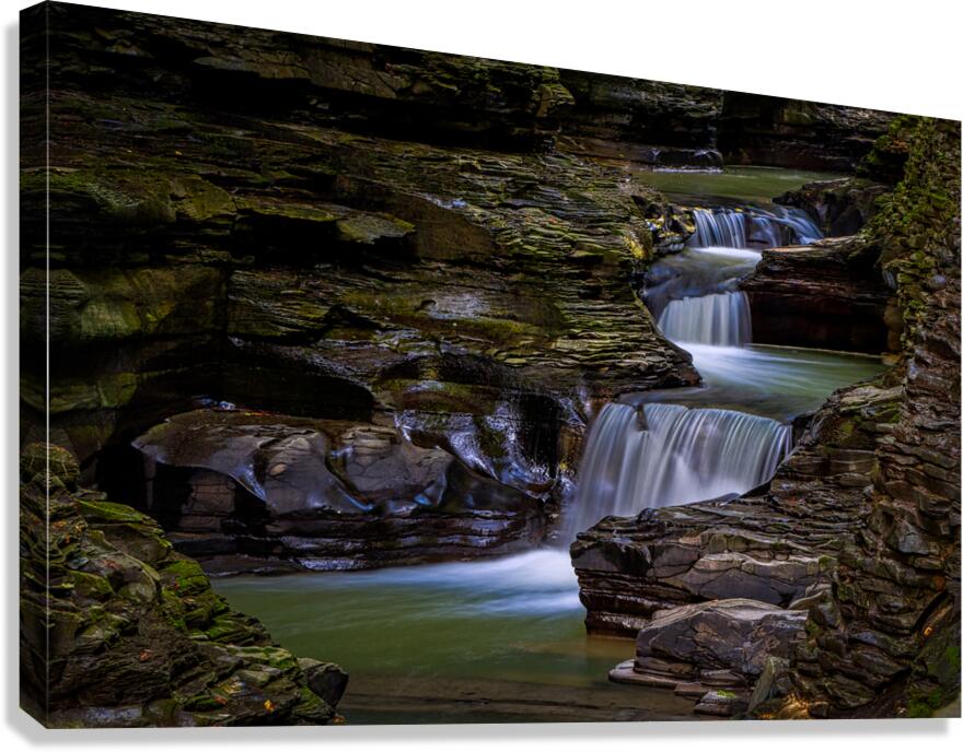 Watkins Glen pools Canvas Print