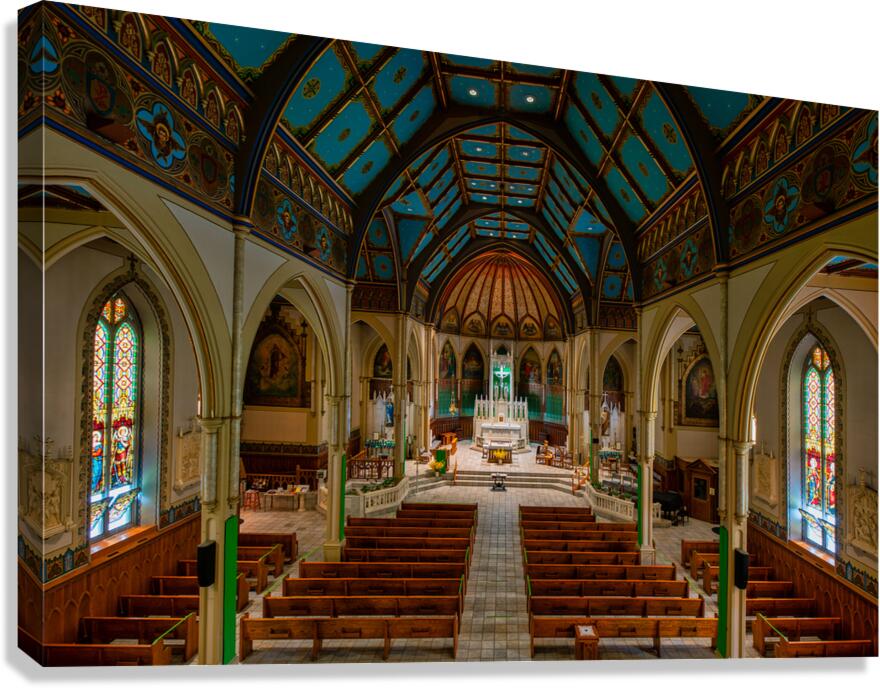 St. John Baptist Catholic Church of Plattsburgh New Yrk Canvas Print