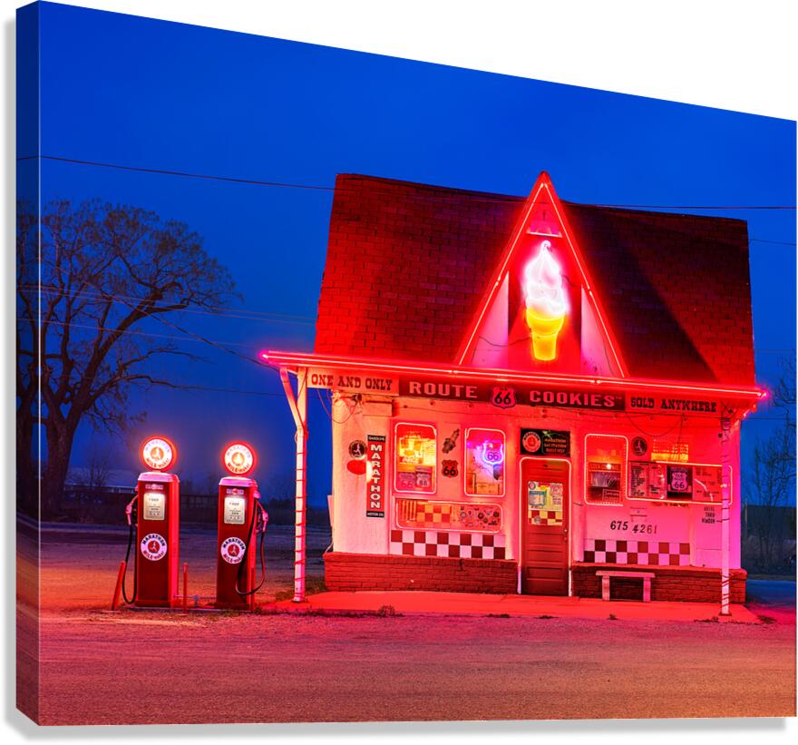 Dairy King on Route 66 Canvas Print