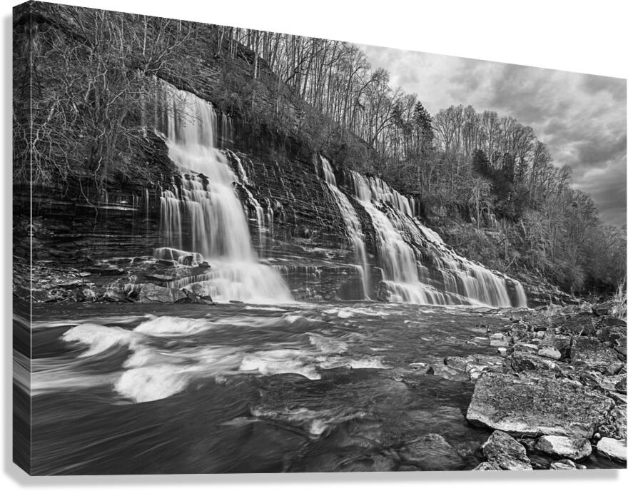 Winter at Twin Falls Canvas Print