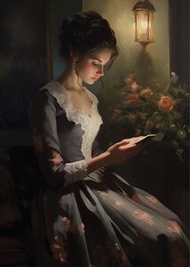 Lady in Conversation