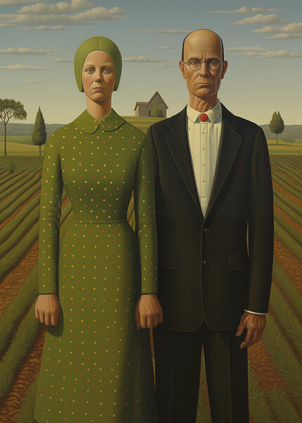 American Gothic Revival Print