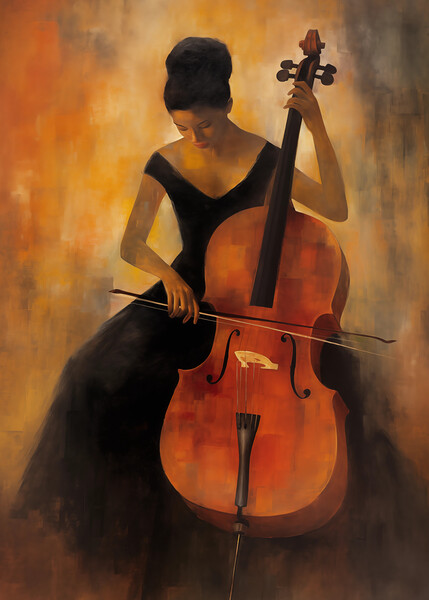 Cello Serenade Print