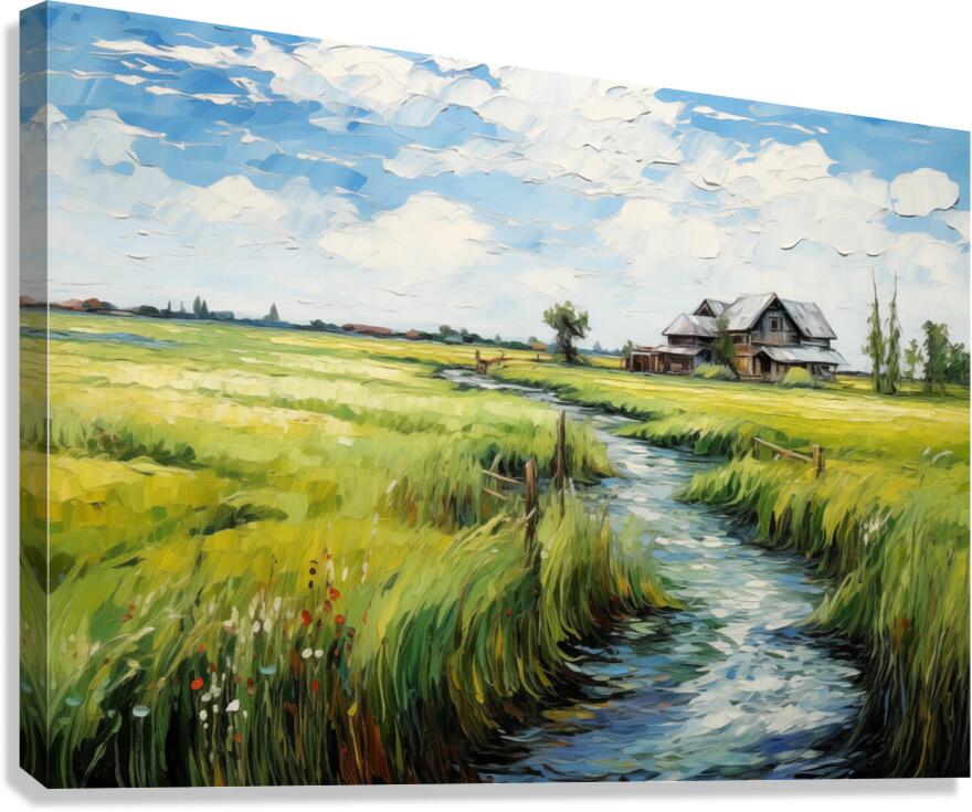 Riverfront Harmony Canvas Print