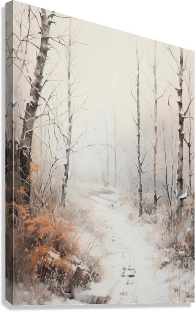 Snowy Path Canvas Print