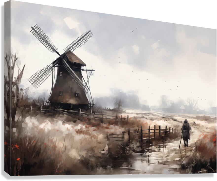 Mysterious Windmill Canvas Print