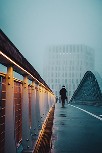 Le matin sur le pont