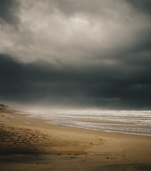 La plage sans soleil Print