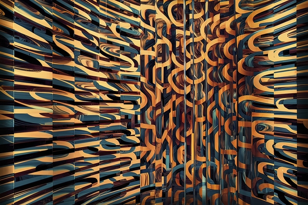 striking abstract image featuring a patterned gla by Alin Cojocaru