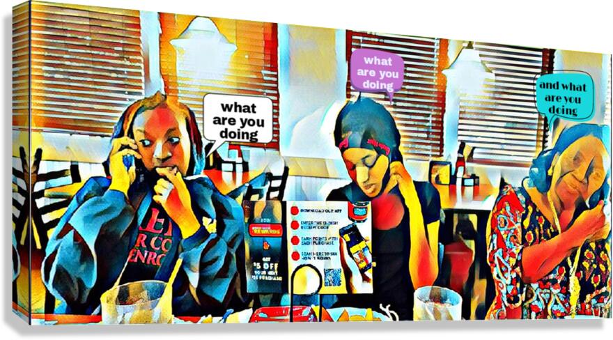 Hit Me Up Canvas Print