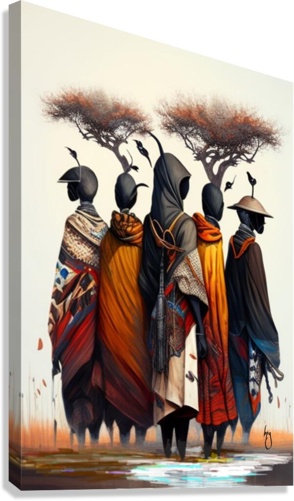 Tribesmen 52077 Canvas Print